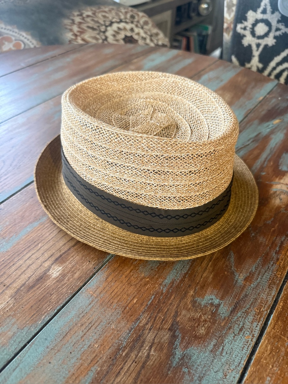 Goorin Brothers habana style pork pie straw hat vintage size large